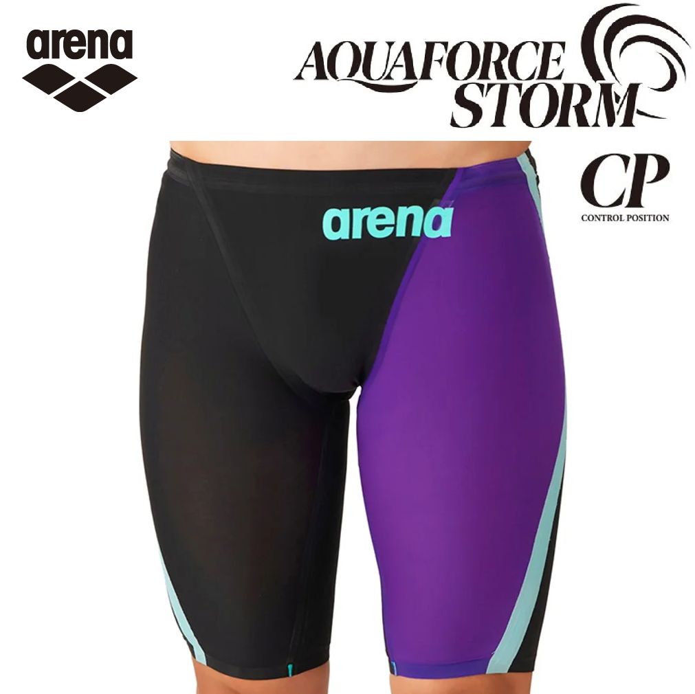 AQUAFORCE STORM メンズ CP AS6SRC01M 2026新色 PPEM arena アクアフォースストームCP レーシングスパッツ レース水着 水泳 競泳