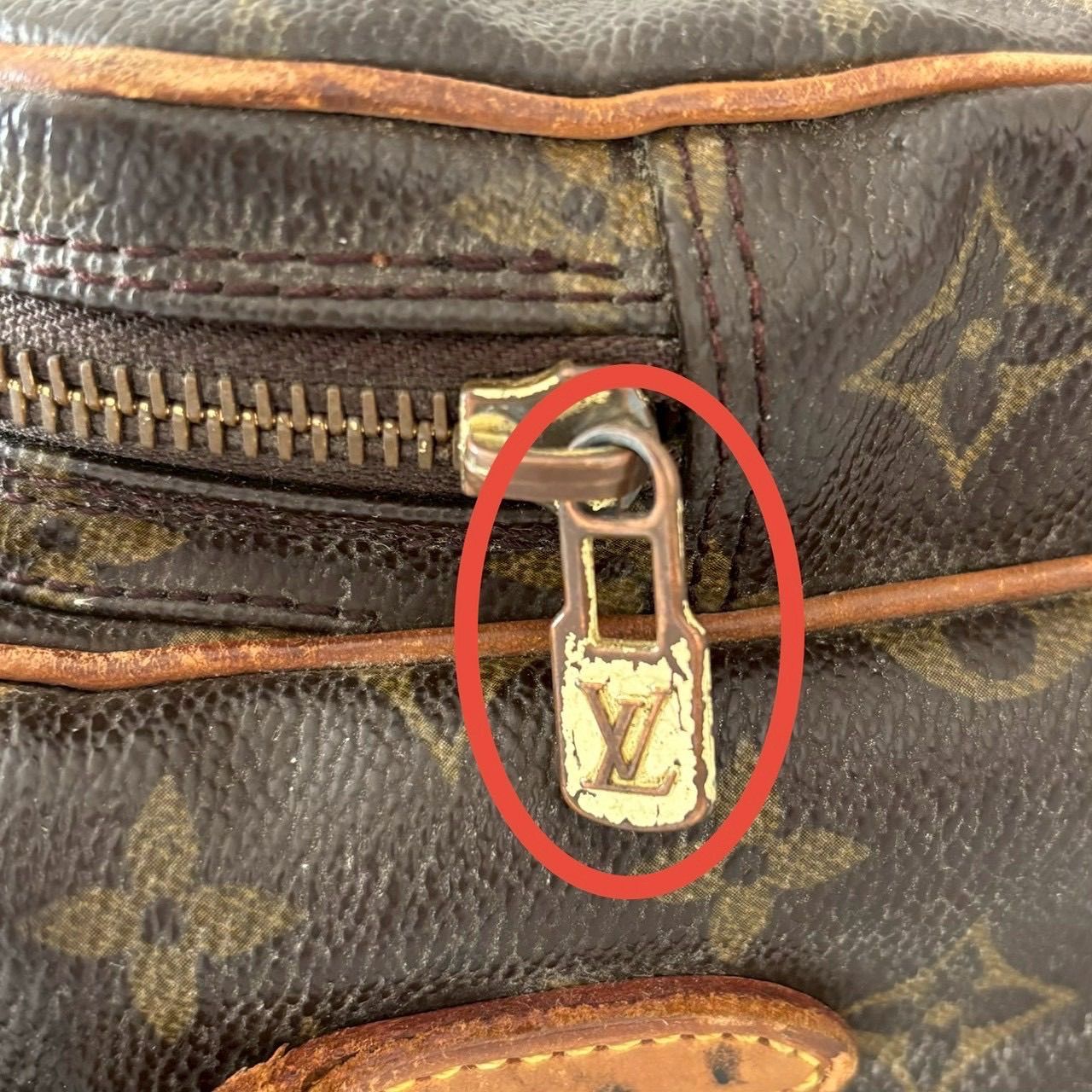 LOUIS VUITTON ルイヴィトン モノグラム ショルダーバッグ ブラウン 外