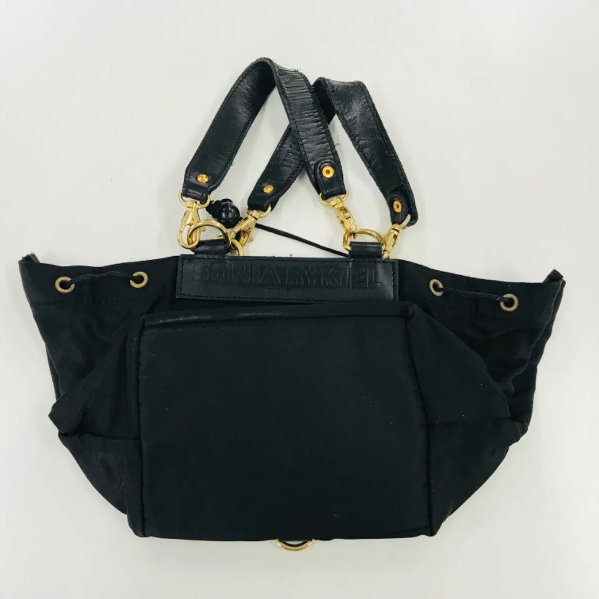 希少/美品】ソニアリキエル ナイロン 2WAY トートバッグ ショルダー 