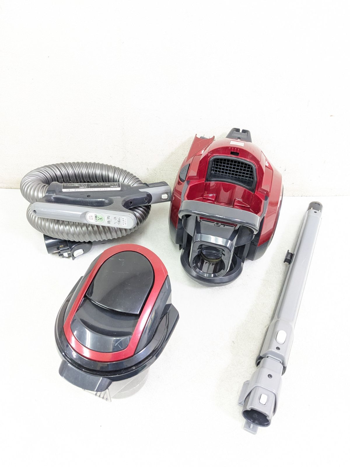 SHARP シャープ EC-TK100-R 2013年製 サイクロン式掃除機 ヘッド無し