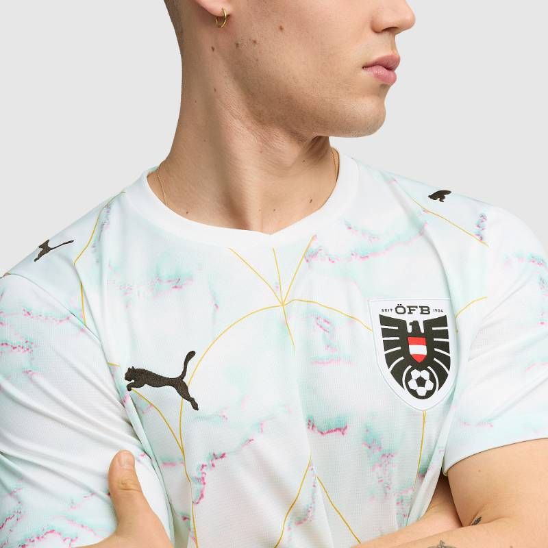【送料無料・匿名配送】PUMA プーマ オーストリア代表 2026 公式 アウェイ シャツ 白 ミント 新品 正規品