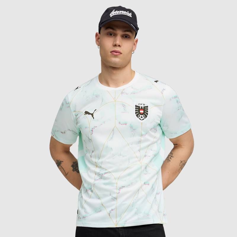 【送料無料・匿名配送】PUMA プーマ オーストリア代表 2026 公式 アウェイ シャツ 白 ミント 新品 正規品