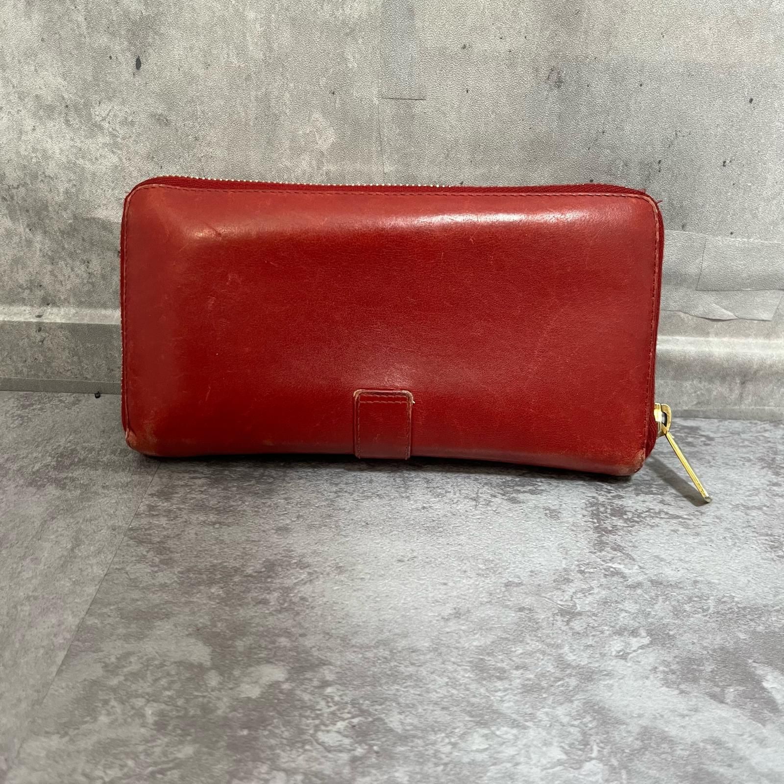 SAINT LAURENT】サンローラン レザー長財布 YSLロゴモチーフ レザー