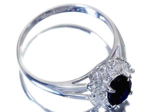 ジュエリー極】ジュエリーマキ 良質天然ブルーサファイア0.86ct＆
