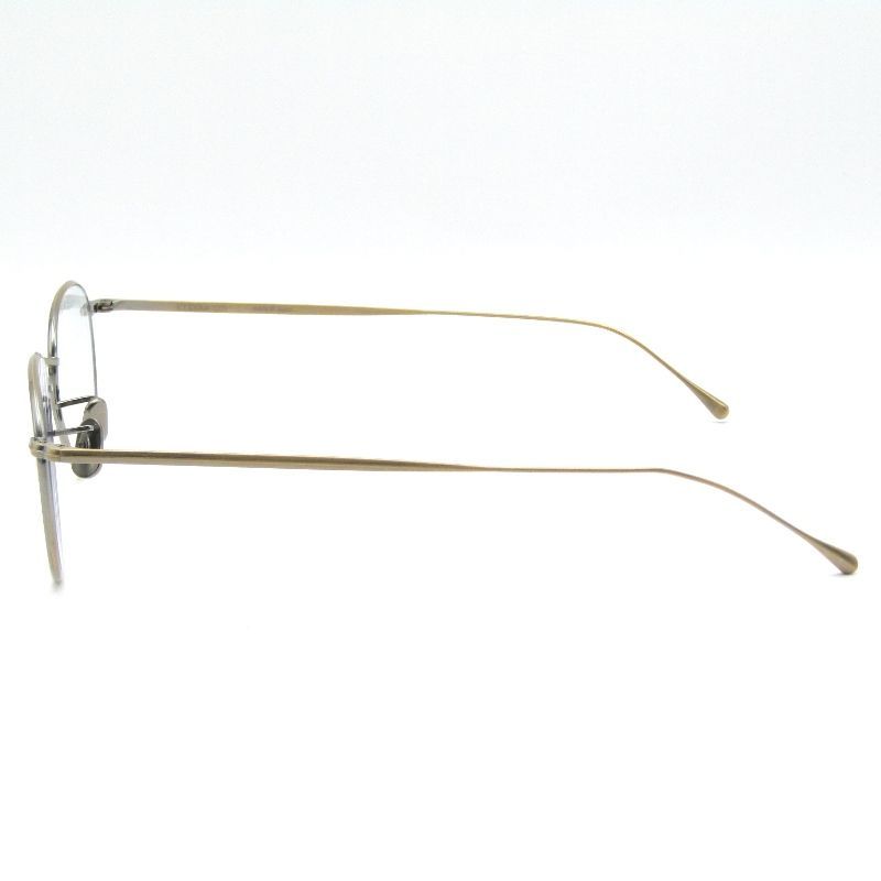 美品 EYEVAN7285 アイヴァン7285 メガネフレーム MODEL.159 度入り 日本製 ティアドップ POINTED-RIM 901 アンティークゴールド 65010118 美品 EYEVAN7285 アイヴァン7285 メガネフレーム MODEL.159 度入り