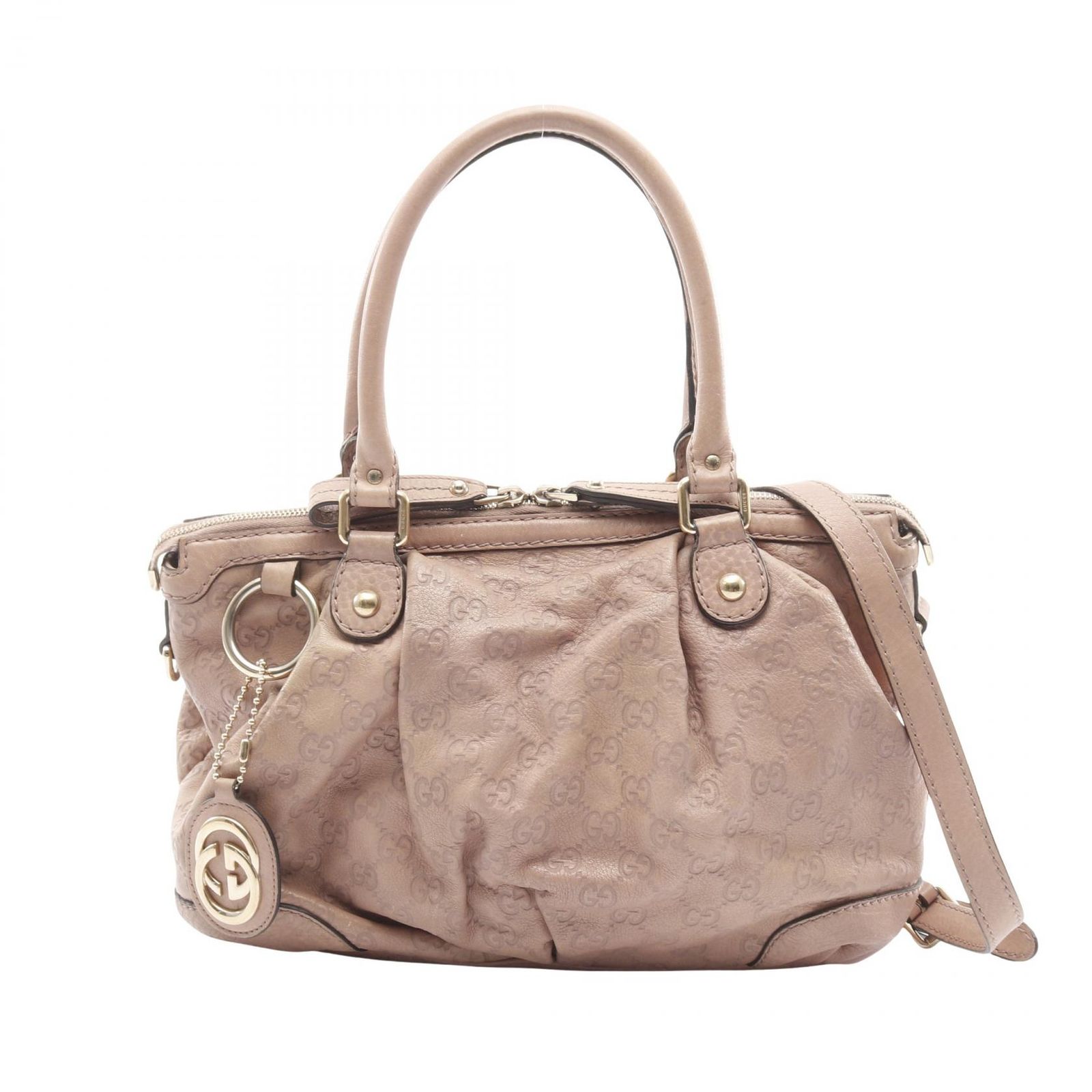 グッチ GUCCI ハンドバッグ スーキー 247902 ピンク レザー 