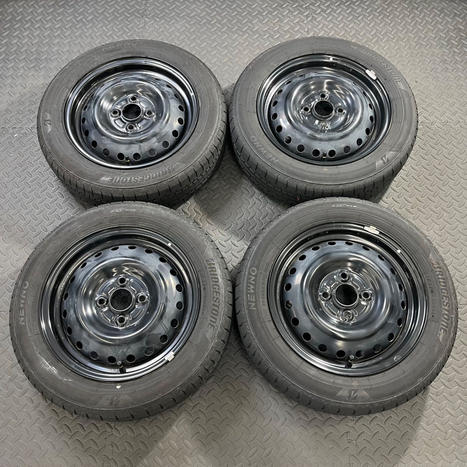 23/24年製 155/65R14 ブリヂストン ニューノ ダイハツ鉄ホイール 