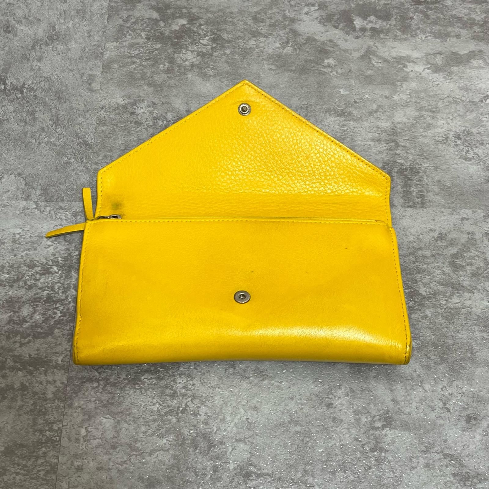 BALENCIAGA】バレンシアガ ペーパー長財布 ペーパーモチーフ レザー 