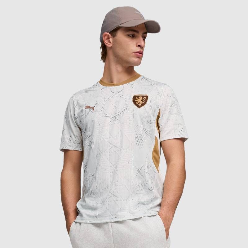 【送料無料・匿名配送】PUMA プーマ チェコ代表 2026 公式 アウェイ シャツ 白 ゴールド 新品 正規品