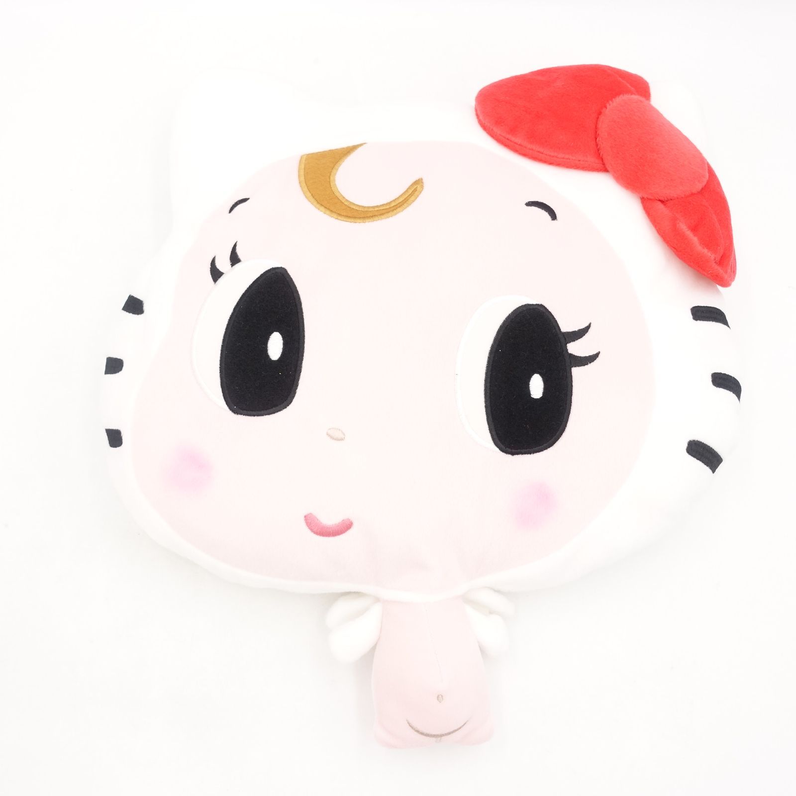 激レア！サンリオ　ハローキティ　クッション ハローキティ Q キューピー コラボ フェイスクッション タグ付き は