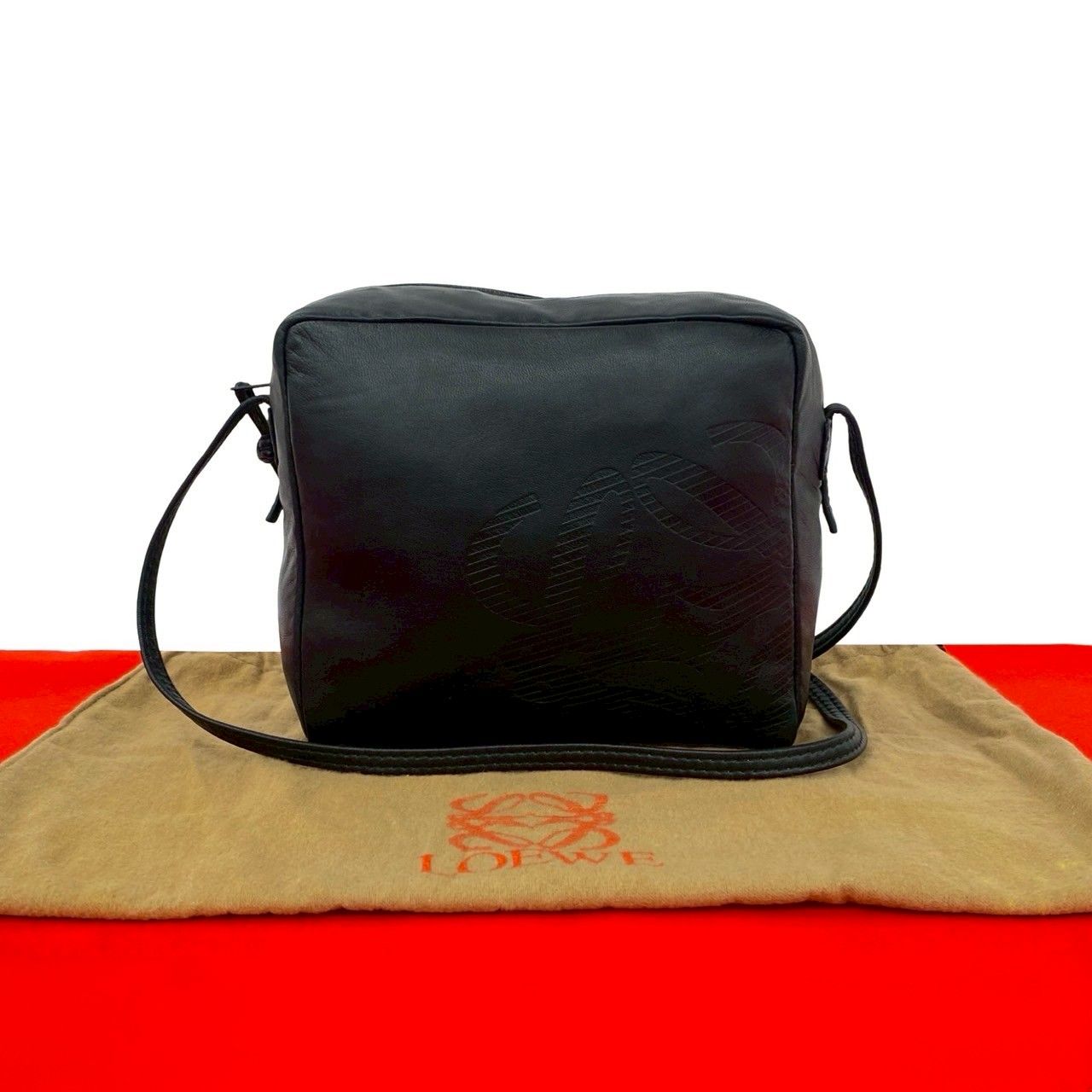 極 美品 袋付き LOEWE ロエベ ヴィンテージ アナグラム ロゴ 極 美品 袋付き LOEWE ロエベ ヴィンテージ アナグラム ロゴ