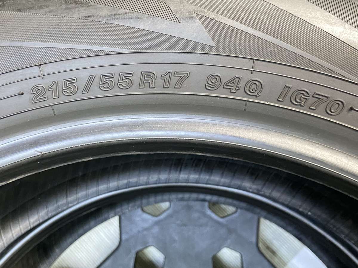 215/55R17 ヨコハマ アイスガード iG70 中古タイヤ スタッドレスタイヤ 