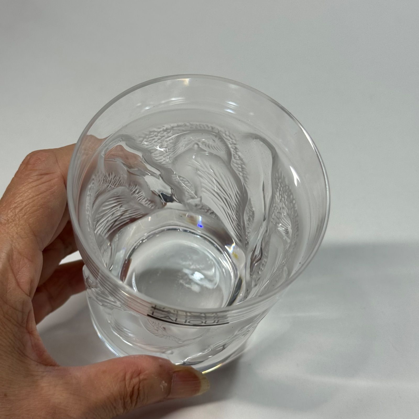LALIQUE ラリック 「ユリット(Hulotte)」梟 ロックグラス 未使用品