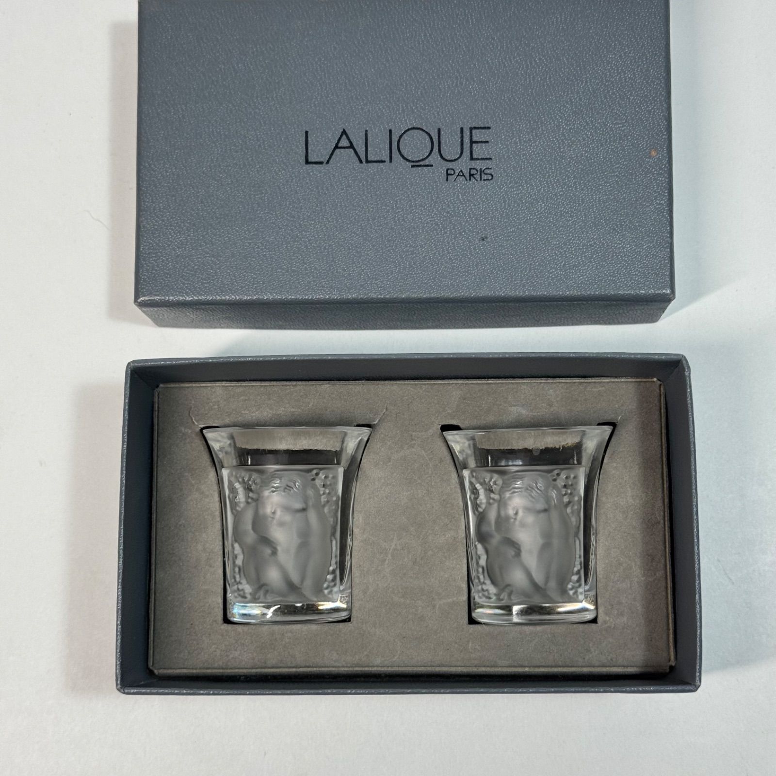LALIQUE ラリック「アンファン」リキュールグラス/ショットグラス ペア 美品!
