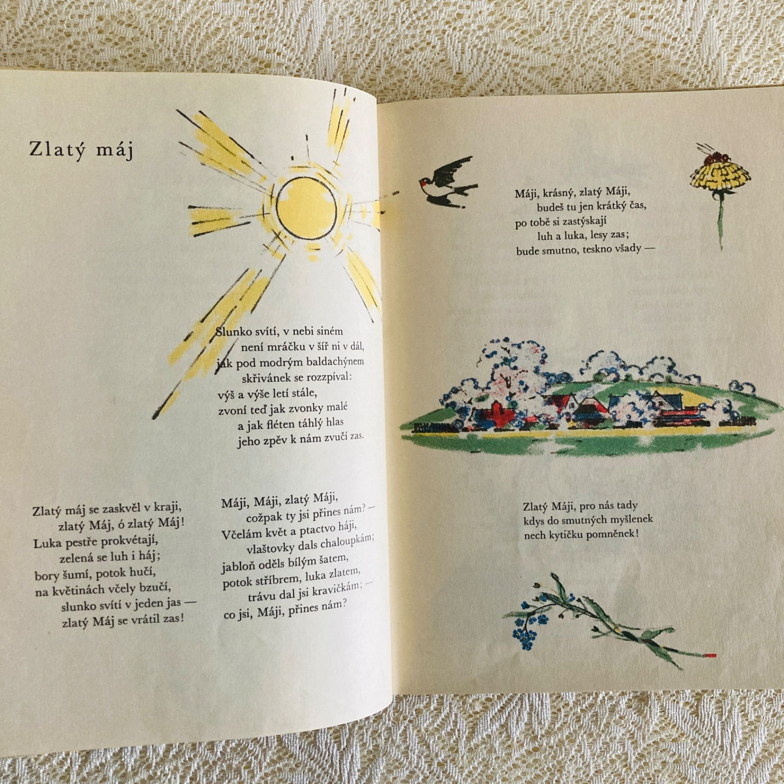 アドルフ・ザーブランスキー挿絵の詩集絵本 子ども向け詩集 洋書・古書 