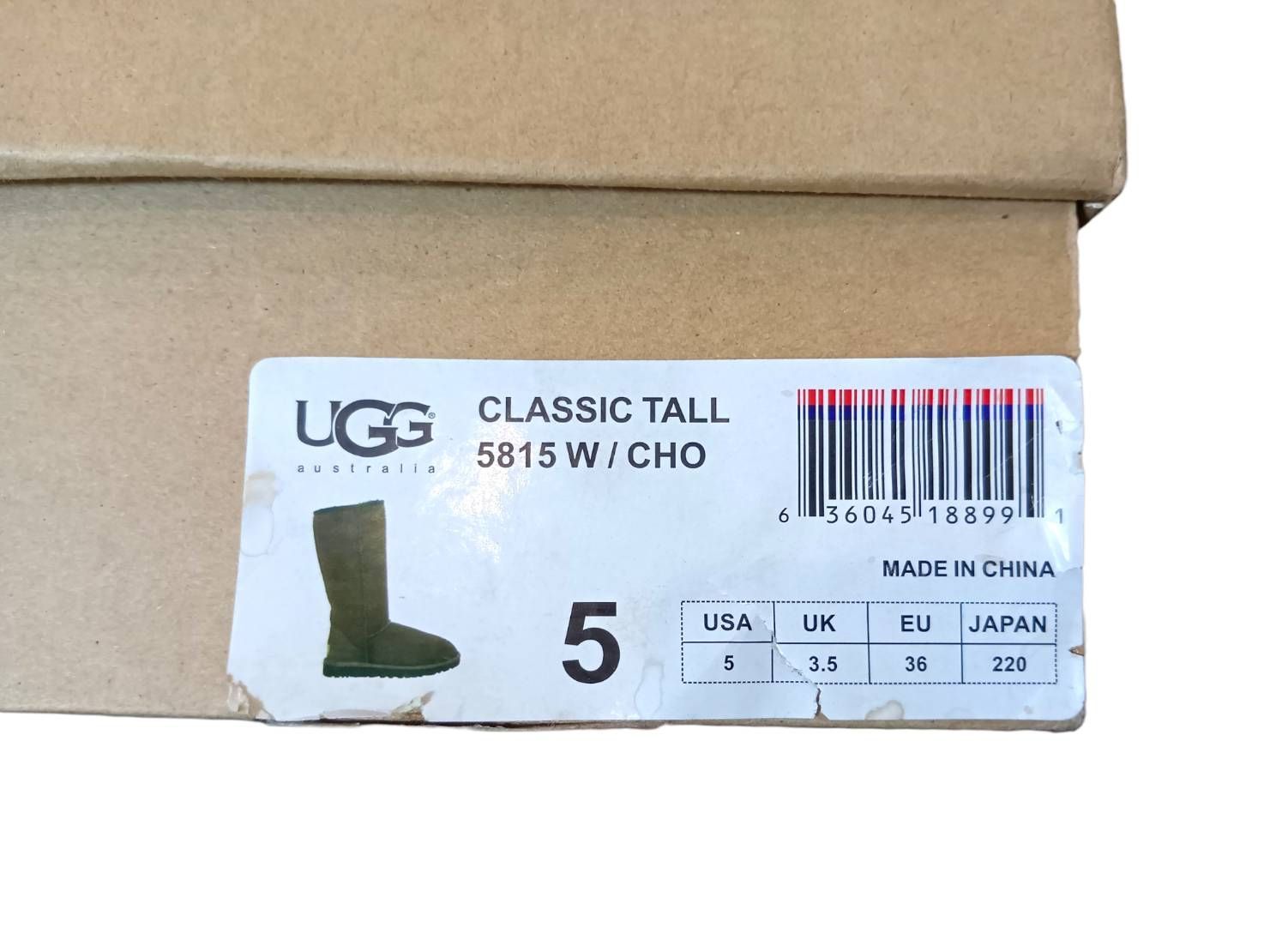 UGG（アグ）CLASSIC TALL 5815 W／CHO 22cm クラシックトール ムートン 