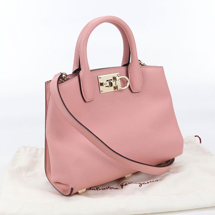 FERRAGAMO フェラガモ 2WAY ガンチーニ 21 H288 トートバッグ カーフ