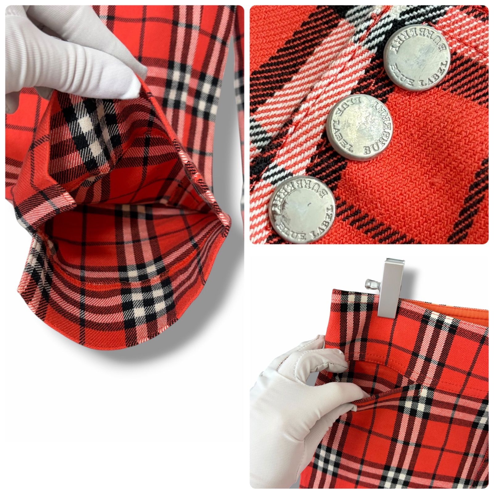 BURBERRY バーバリー レッド レディース パンツ 長ズボン カジュアル
