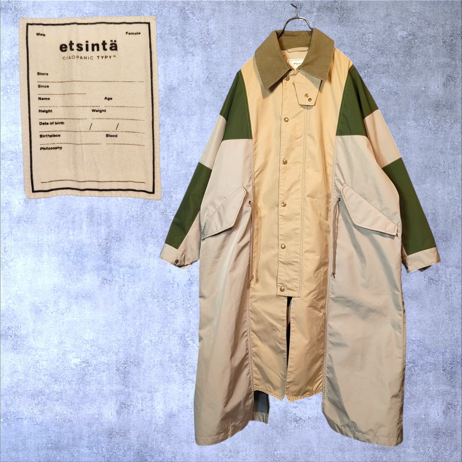 etsinta Remake Multi-way Long Work Coat / Over Sized Silhouette