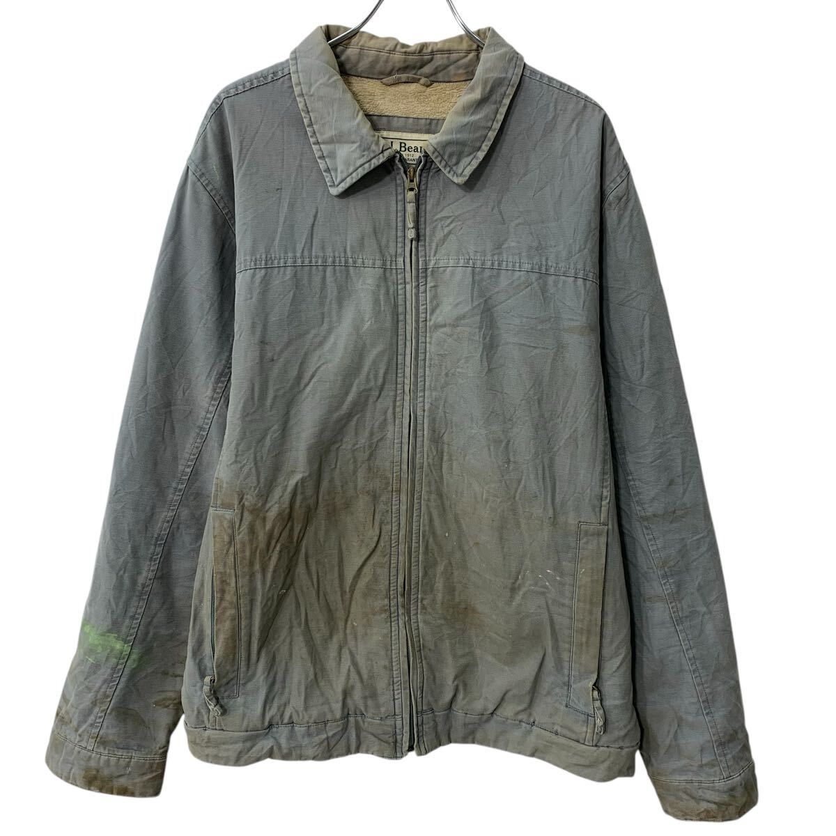 L.L.Bean ワークジャケット XL グレー エルエルビーン ジップアップ 