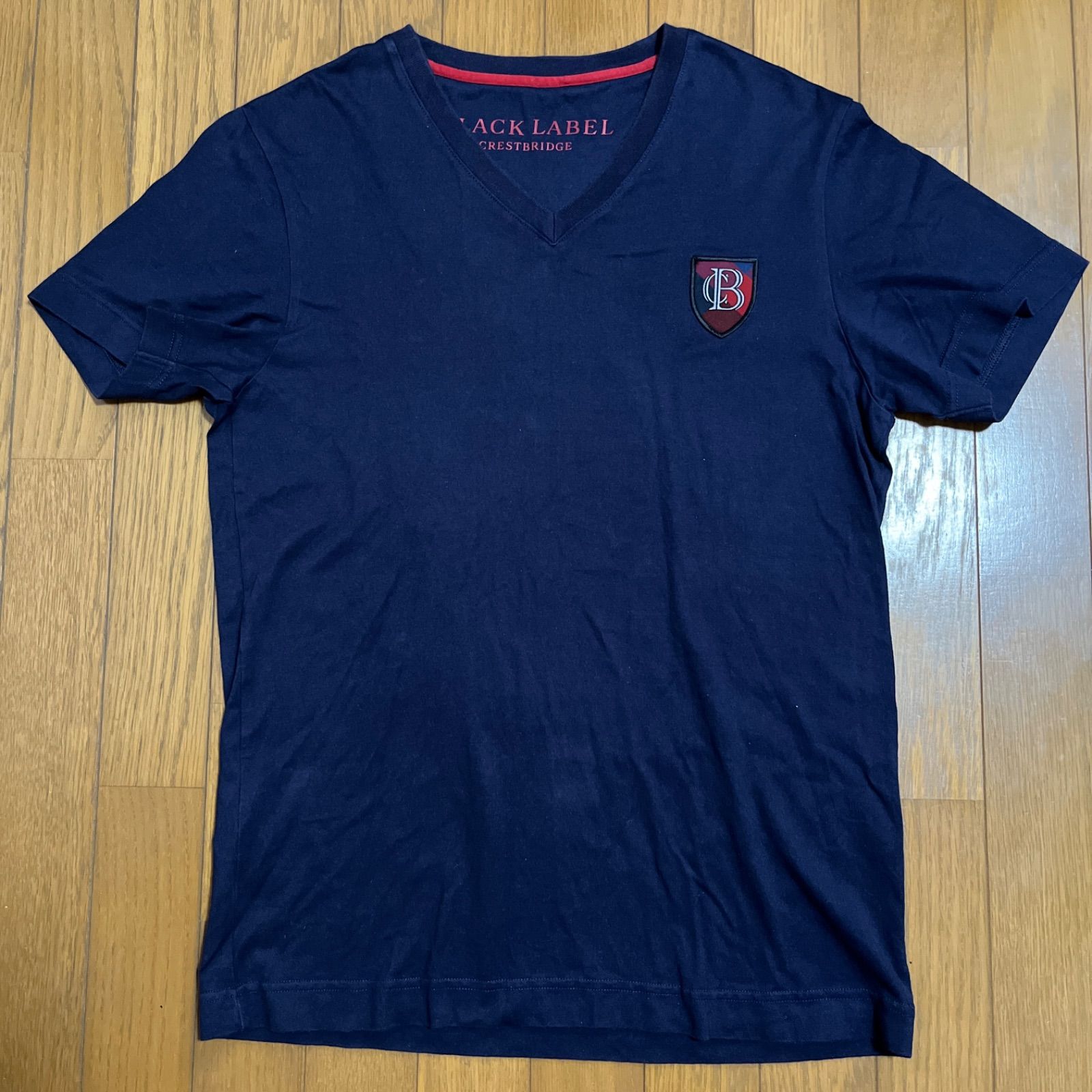 BLACK LABEL CRESTBRIDGE VネックTシャツ ネイビー - メルカリ