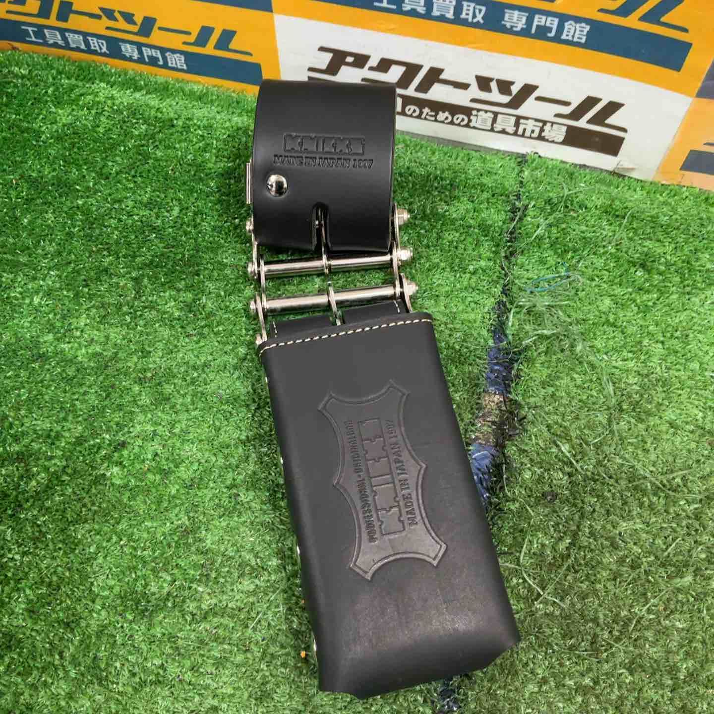 ニックス(KNICKS) 総ヌメ革3連結チェーンタイプ鳶レベルホルダー(黒) KBS-100LDX3【草加店】