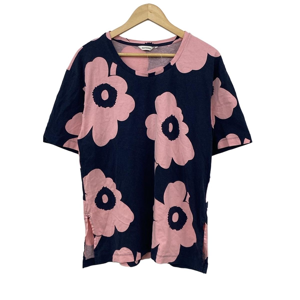 希少 60s〜 marimekko マリメッコ 総柄 ヴィンテージ 半袖 シャツ 