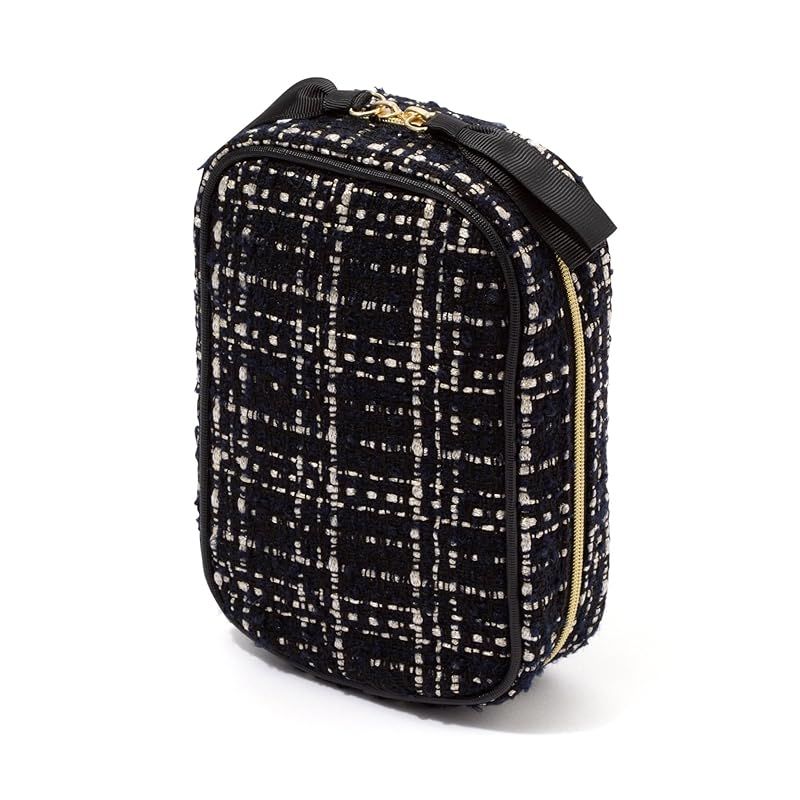 【新品】 [Francfranc] フランフラン ツイード スタンドポーチ ブラック 1