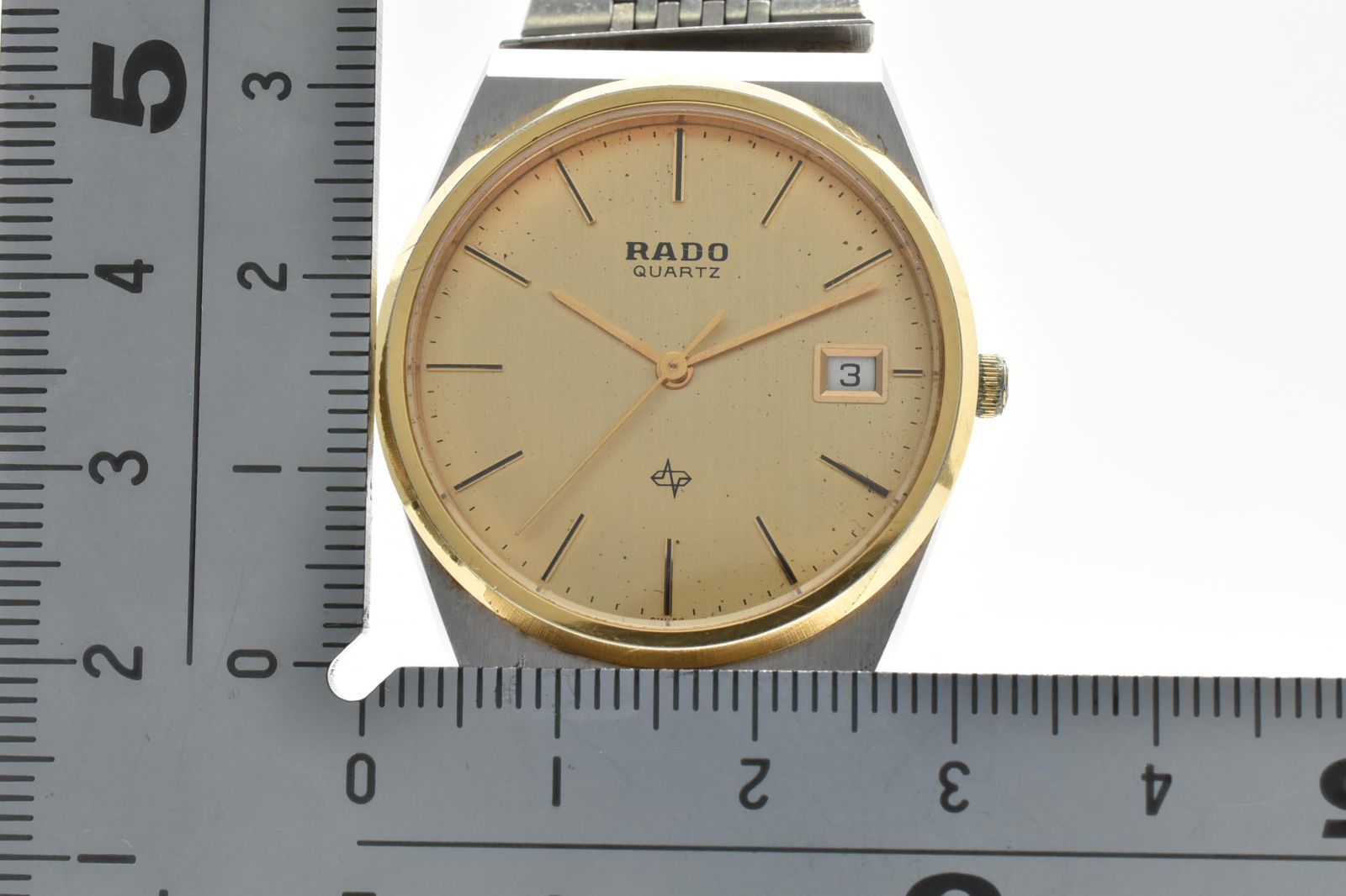 ラドー RADO 腕時計 107.9515.4 メンズ クォーツ ゴールドカラー 