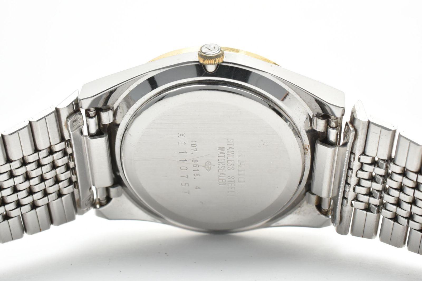 ラドー RADO 腕時計 107.9515.4 メンズ クォーツ ゴールドカラー 