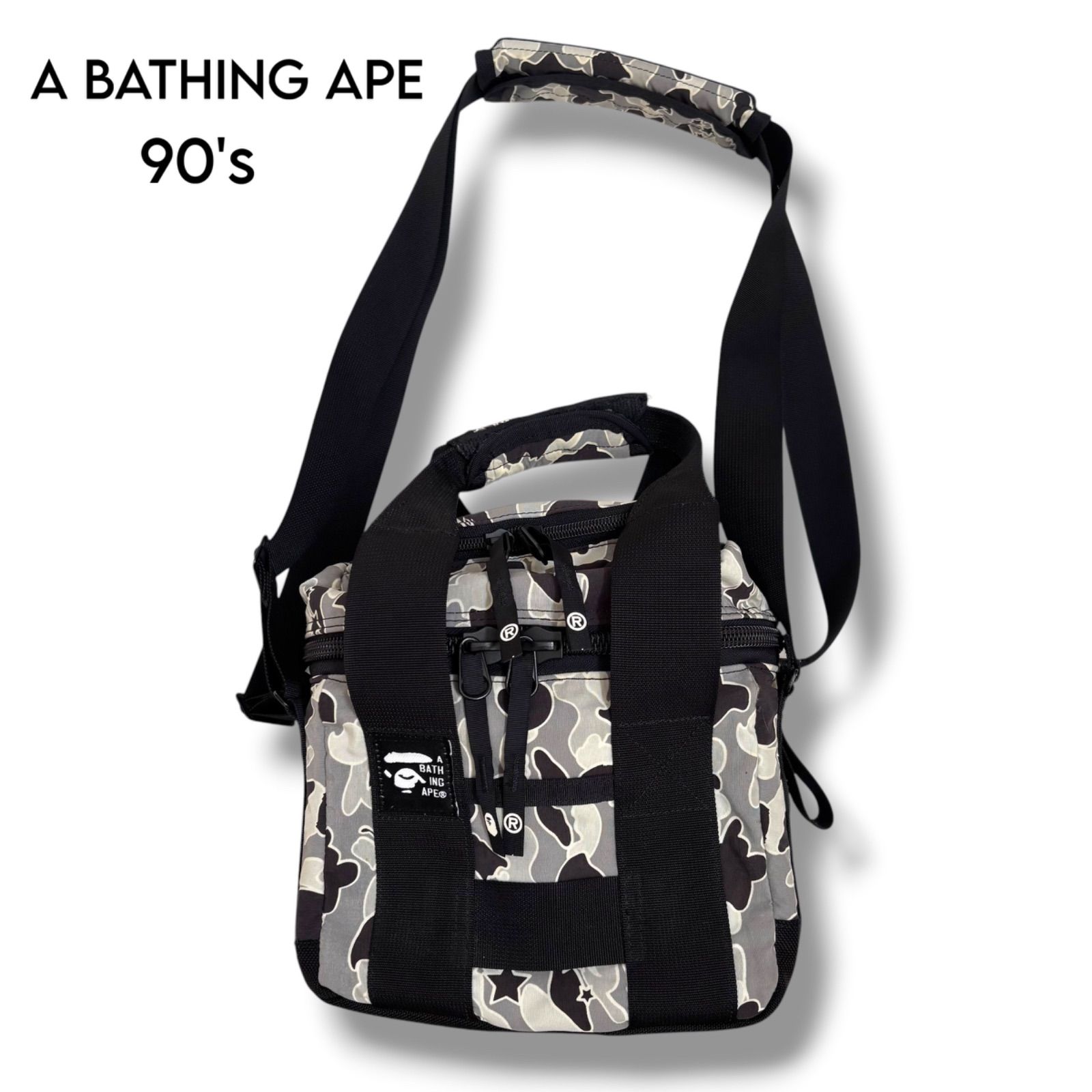 A BATHING APE】希少 90s アーカイブ BAPE CAMO クーラー ショルダー 