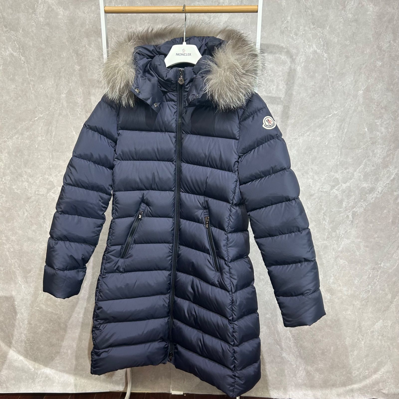 MONCLER モンクレール ダウンジャケットコートリアルファーアベル 