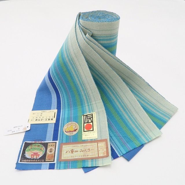 ❁tomihisa❁新品 八重山みんさー ミンサー 綿 夏着物“永遠の愛 ❁tomihisa❁新品 八重山みんさー ミンサー 綿 夏着物“永遠の愛