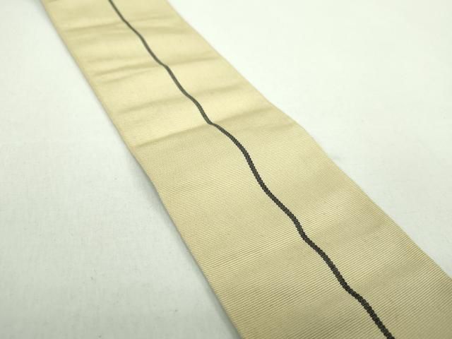平和屋着物男性　本場筑前博多織　両面　角帯　献上　正絹　逸品　DABD1506ps
