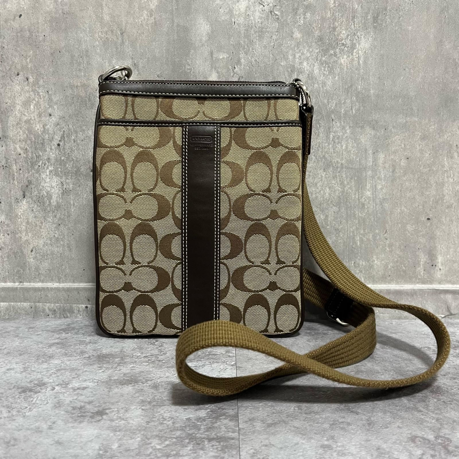 中古】COACH コーチ 2WAY ショルダーバッグ【非常に良い】ブラウン 