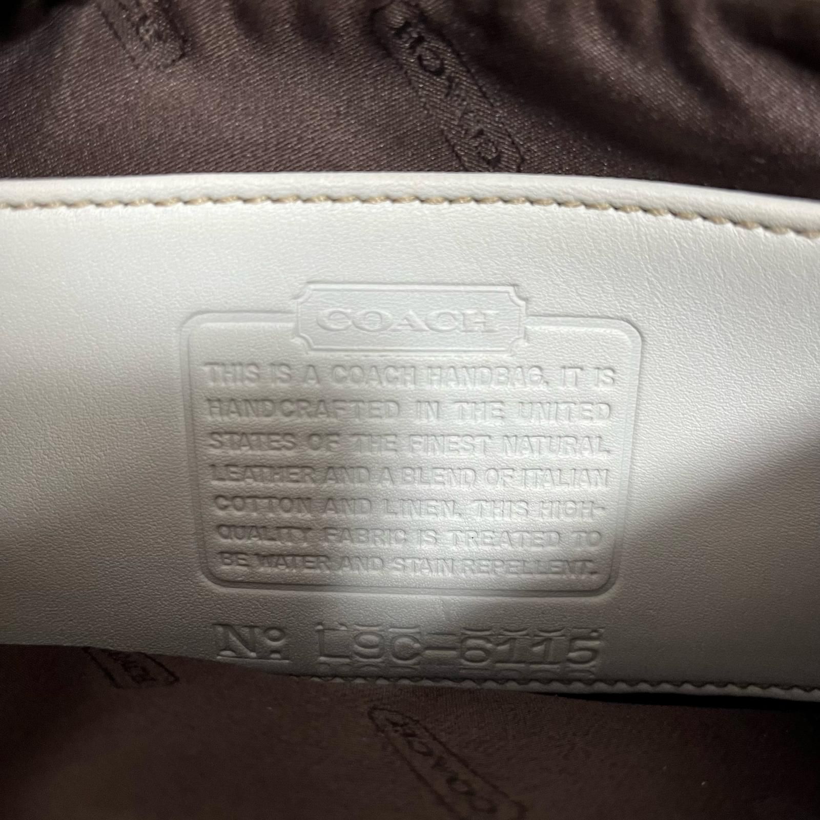 COACH】オールドコーチ キャンバスハンドバッグ アクセサリーポーチ 
