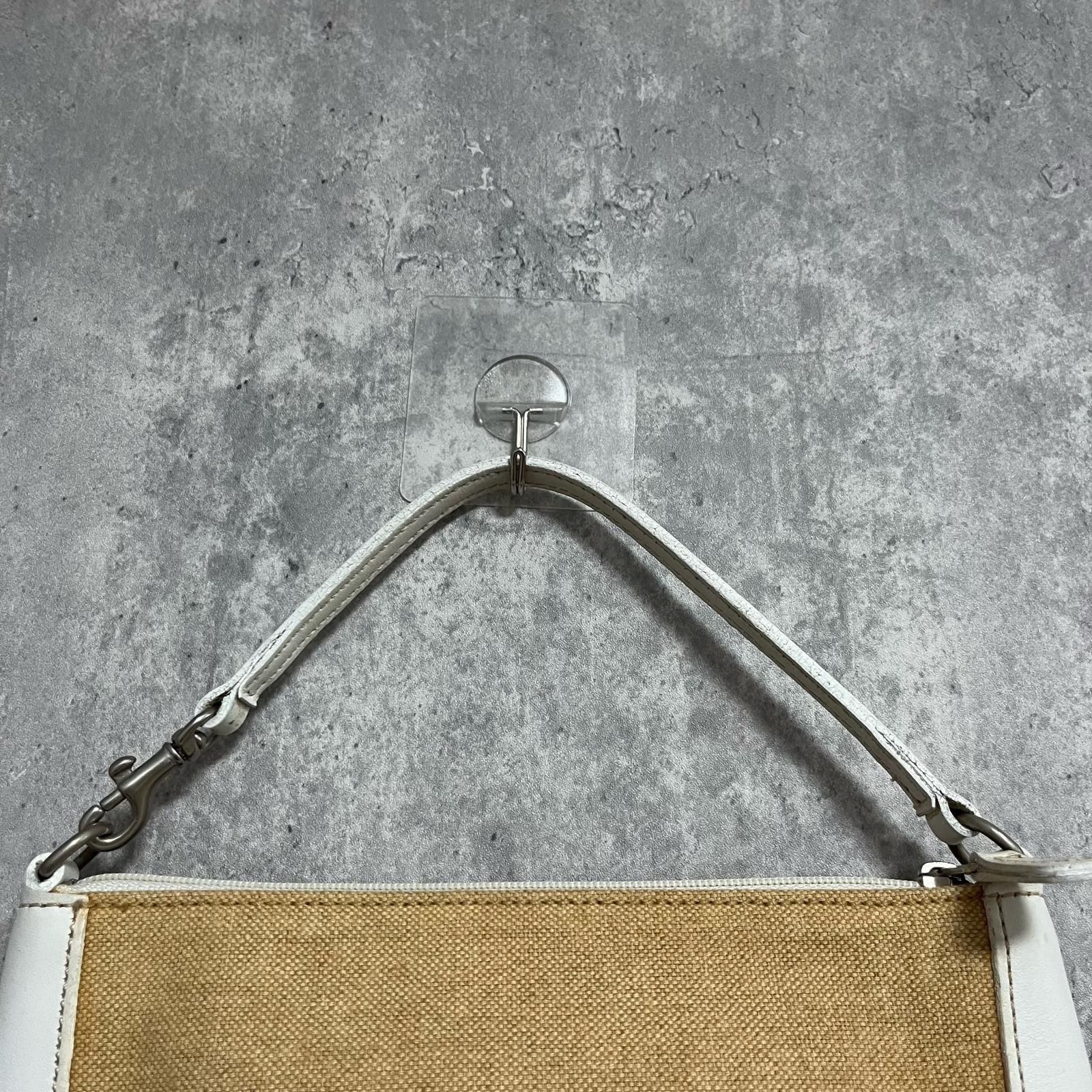 COACH】オールドコーチ キャンバスハンドバッグ アクセサリーポーチ 