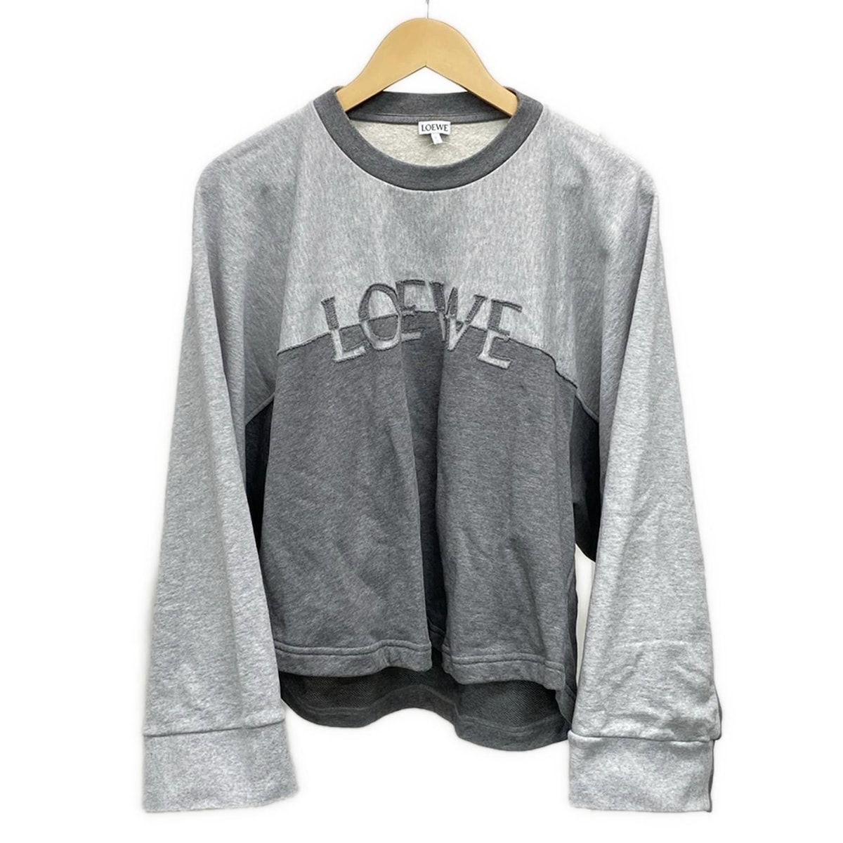 LOEWE(ロエベ) トレーナー サイズS メンズ美品 ライトグレー×グレー 