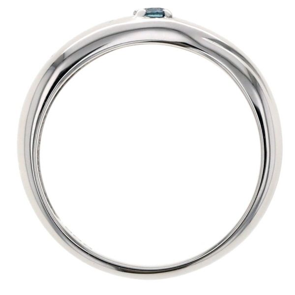Pt900 プラチナ リング ブルーダイヤモンド 0.06ct True Love デザイン