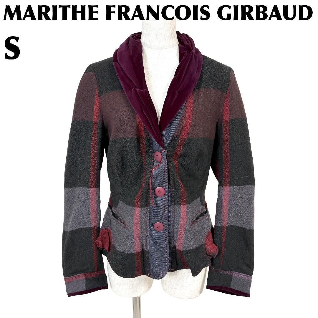 MARITHE FRANCOIS GIRBAUD ベロア襟長袖ジャケット S - メルカリ