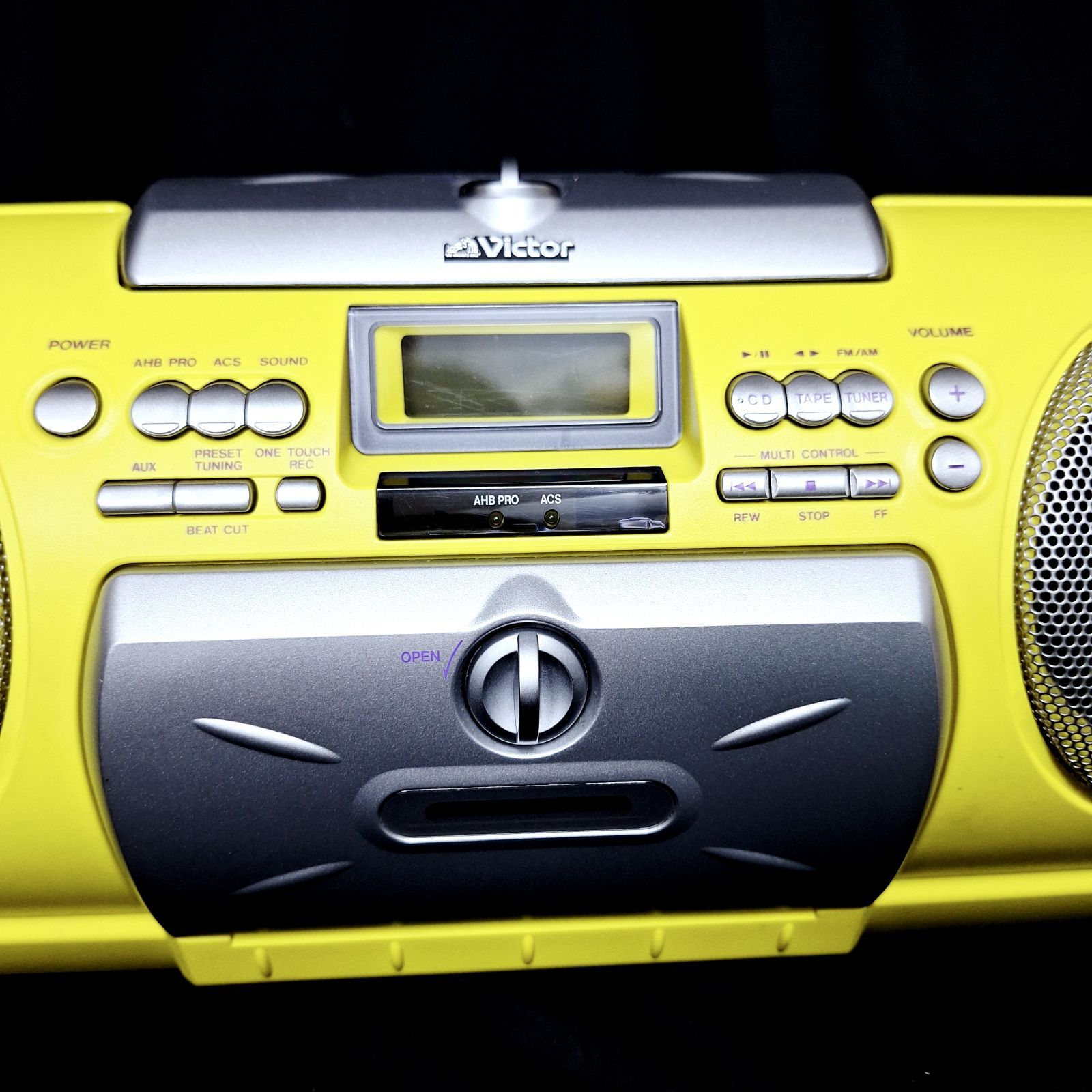 美品☆ジャンク品 VICTOR ビクター CDラジカセ リモコン付き RV-X55