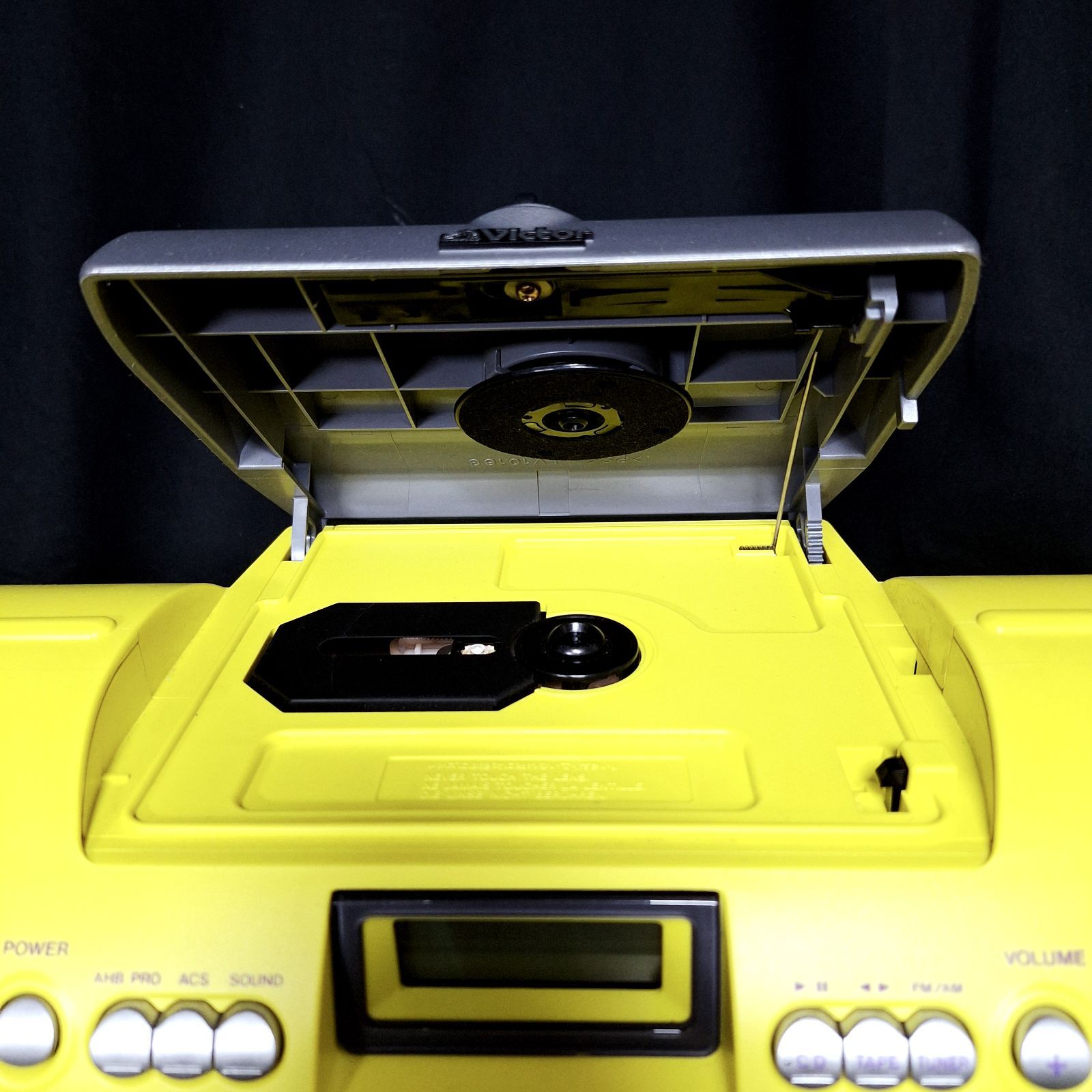 美品☆ジャンク品 VICTOR ビクター CDラジカセ リモコン付き RV-X55