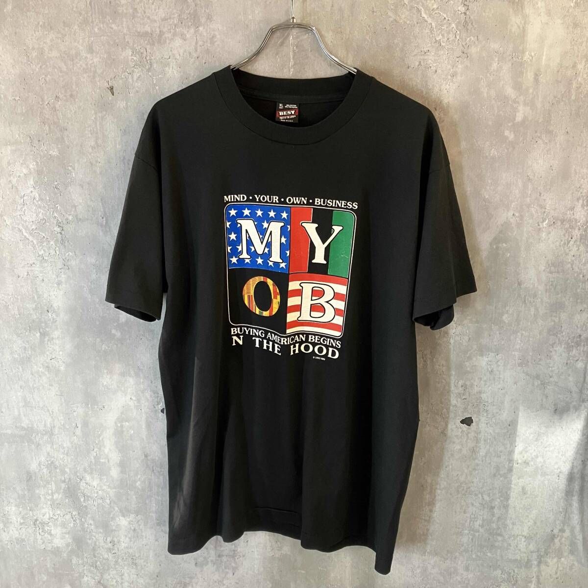 90s FRUIT OF THE ROOM USA製 シングルステッチ RBS TEE 半袖Tシャツ 