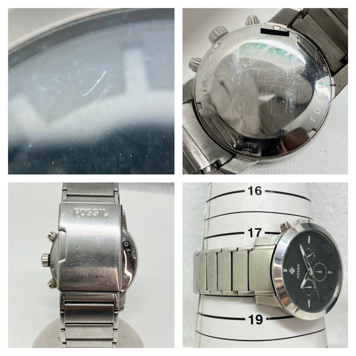 548-0058 ジャンク 稼働品 FOSSIL フォッシル 自動巻き オートマチック 
