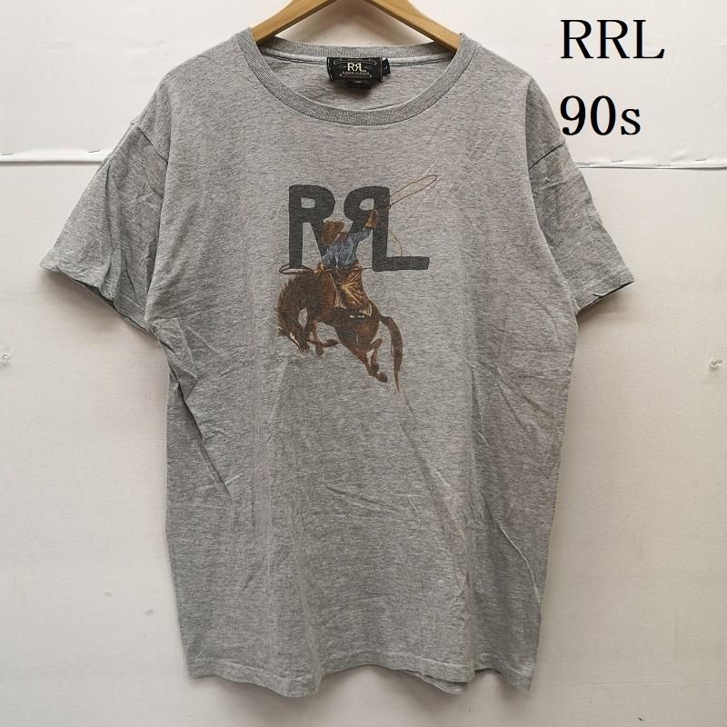 ダブルアールエル 初期 三つ星 90s USA製 ロデオ カウボーイ Tシャツ 