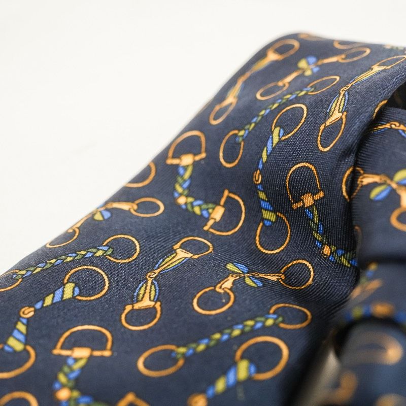 GUCCI グッチ ネクタイ ホースビット GGロゴ 馬具柄 シルク イタリア製 