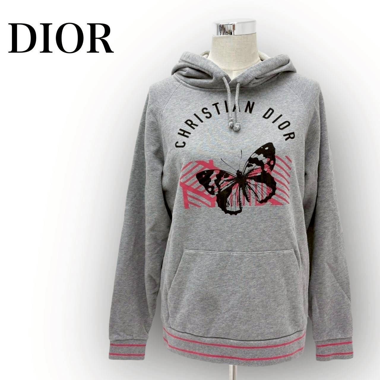 Christian Dior クリスチャンディオール パーカー コットン グレー 