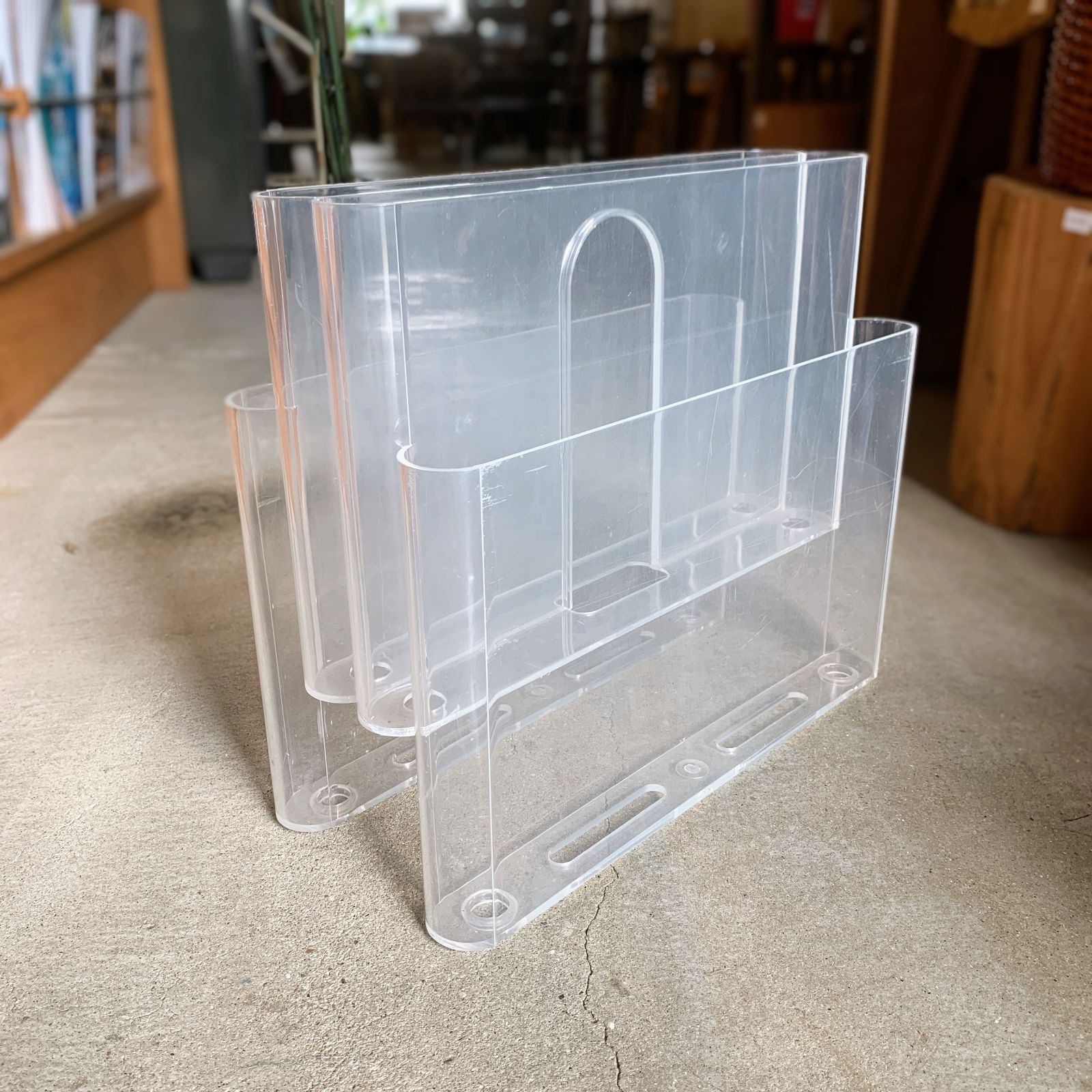 Kartell カルテル ポルタリビステ 4675 マガジンラック クリスタル /HM 