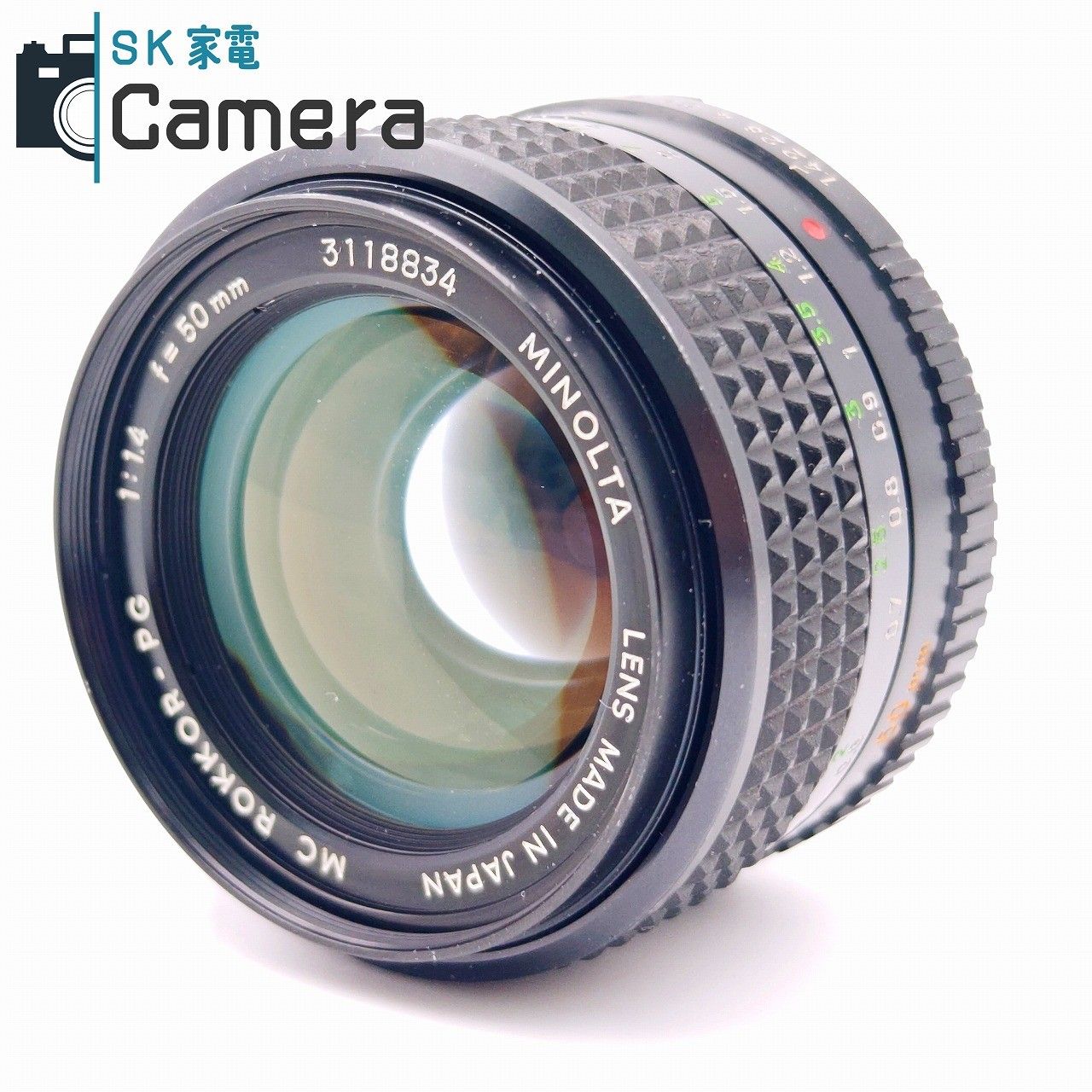 中古】 MINOLTA MC ROKKOR-PG 50mm F1.4 ミノルタ ロッコール - メルカリ