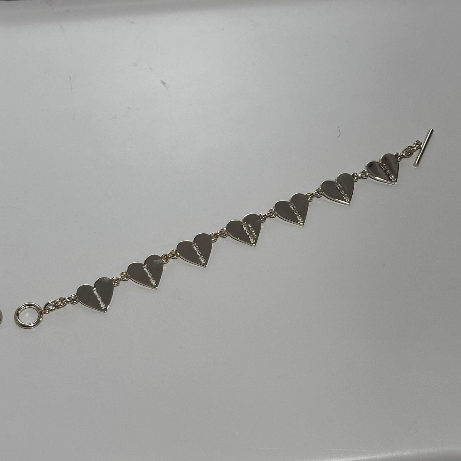 参考上代17600円 未使用 BASICKS Multi Heart Razor Bracelet マルチ 